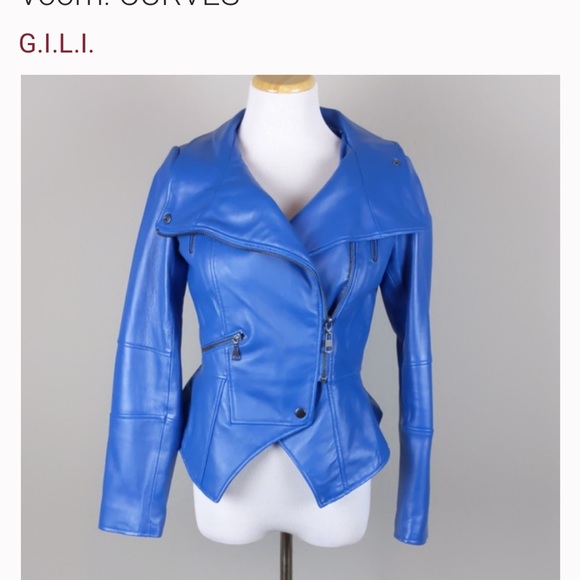 GILI QVC peplum moto jacket carter va him curves - Picture 6 of 6